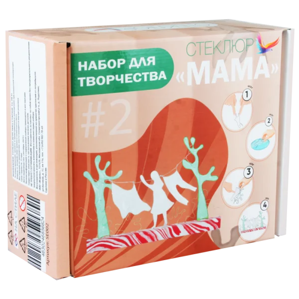 Набор для творчества для девочек «Мама». Статуэтка «Мама» из эпоксидной смолы Стеклюр Бокс