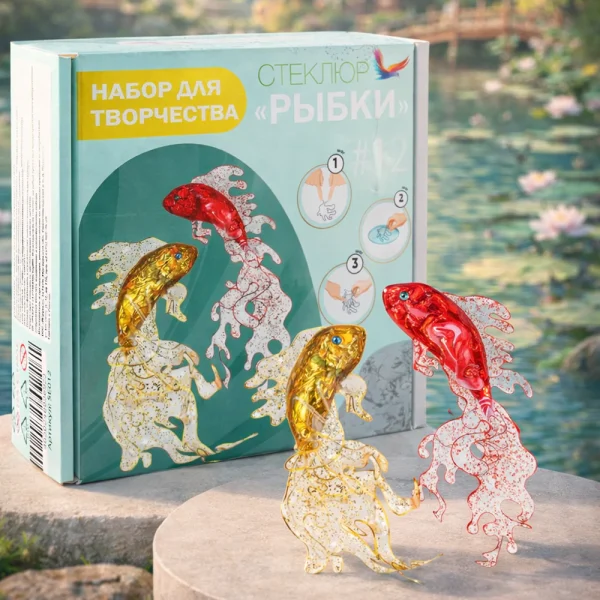 Эпоксидная смола для творчества Стеклюр. Украшение интерьера Рыбки. Постер